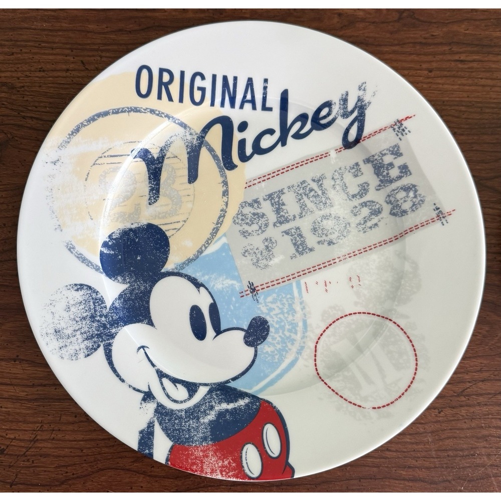 Disney Dinner Plate Original Mickey Mouse 1928 Americana Collection 10.5"